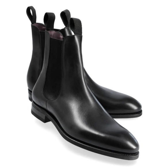 CARMINA BLACK LEATHER CHELSEA BOOT 80186 INCA UK 9 / US 10 Goodyear Spain $700